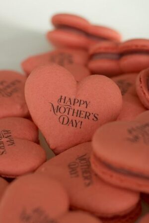 Mother's Day Heart Macarons